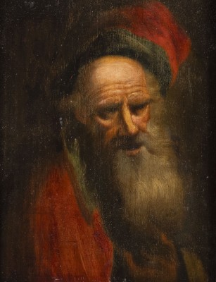 Auktion <br>BRUSTBILDNIS EINE BÄRTIGEN MANNES