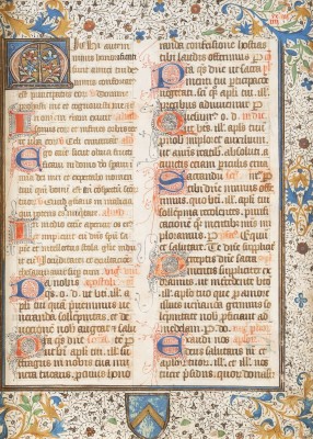 Auction <br>EINZELSEITE AUS EINEM STUNDENBUCH MIT PSALM