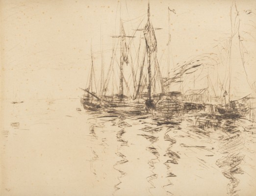 Bild 'SCHIFFE IM HAFEN FLENSBURG' (1907)