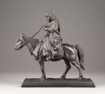 Bild FIGUR EINES RAUCHENDEN KIRGISEN ZU PFERD