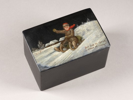 Bild LACKDOSE MIT SCHLITTENFAHRT