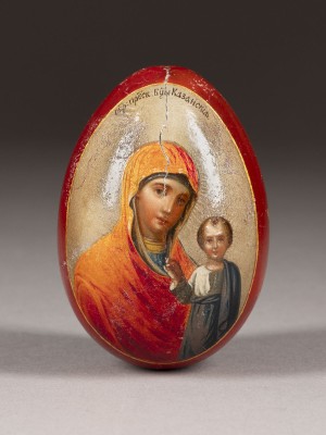 Auktion <br>LACKEI MIT DER GOTTESMUTTER VON KASAN (KASANSKAJA)