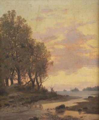 Picture KÜSTE BEI SONNENUNTERGANG