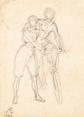 Picture FIGURENSTUDIE MIT RADFAHRER