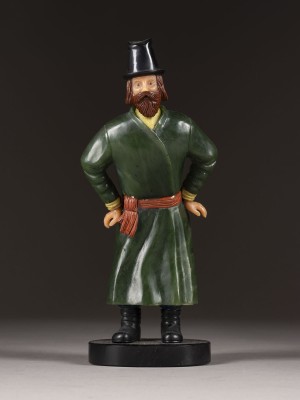 Picture FEINE STEIN-FIGUR EINES RUSSISCHEN KUTSCHERS