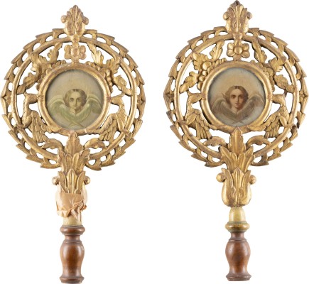 Auction <br>A PAIR OF RIPIDIONS (LITURGICAL FANS)