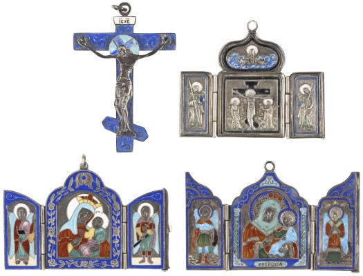 Bild KREUZ-ANHÄNGER UND DREI TRIPTYCHA