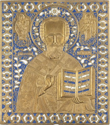 Bild GROSSE IKONE MIT DEM HEILIGEN NIKOLAUS VON MYRA