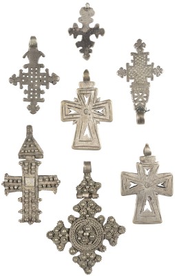 Picture SAMMLUNG VON SIEBEN KOPTISCHEN KREUZ-ANHÄNGERN