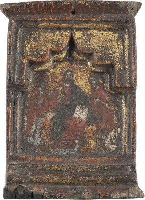 Auktion <br>KLEINES MITTELTEIL EINES TRIPTYCHONS MIT DEESIS
