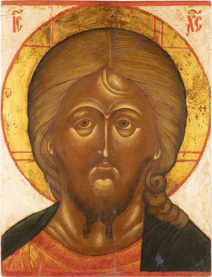 Picture MONUMENTALE IKONE MIT CHRISTUS 'DAS GRIMME AUGE'