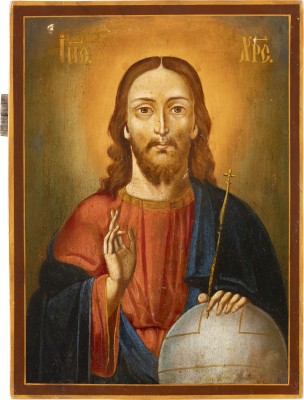 Picture IKONE MIT CHRISTUS PANTOKRATOR