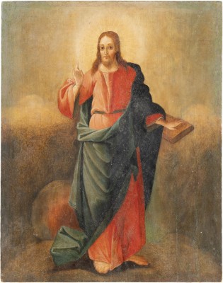 Bild IKONE MIT CHRISTUS DEM WELTENHERRSCHER