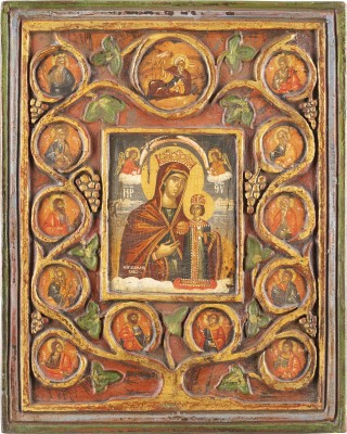 Bild GROSSE IKONE MIT DER GOTTESMUTTER UND PROPHETEN DES ALTEN TESTAMENTS