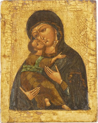Bild KLEINE IKONE MIT DER GOTTESMUTTER VON WLADIMIR (WLADIMIRSKAJA)