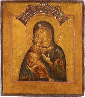 Picture IKONE MIT DER GOTTESMUTTER VON WOLOKOLAMSK (WOLOKOLAMSKAJA)
