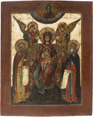 Bild GROSSE IKONE MIT DER GOTTESMUTTER VOM KIEWER HÖHLENKLOSTER (PETSCHERSKAJA)