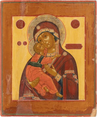 Bild IKONE MIT DER GOTTESMUTTER VON WLADIMIR (WLADIMIRSKAJA)