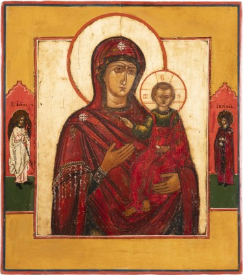 Bild KLEINE IKONE MIT DER GOTTESMUTTER VON SMOLENSK (SMOLENSKAJA)
