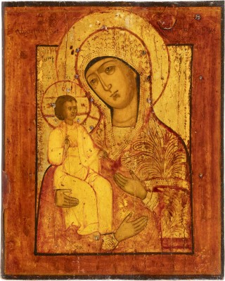 Picture IKONE MIT DER DREIHÄNDIGEN GOTTESMUTTER (TRICHEIROUSA)
