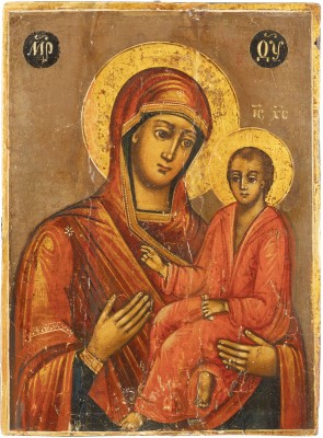 Bild KLEINE IKONE MIT DER GOTTESMUTTER VON TICHWIN (TICHWINSKAJA)