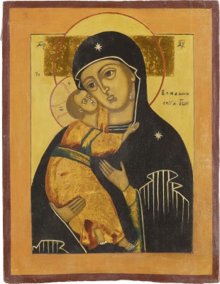 Picture KLEINE IKONE MIT DER GOTTESMUTTER VON WLADIMIR (WLADIMIRSKAJA)