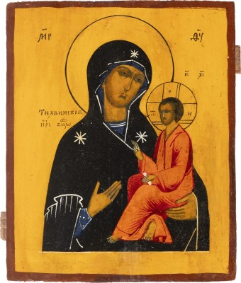 Picture KLEINE IKONE MIT DER GOTTESMUTTER VON TICHWIN (TICHWINSKAJA)