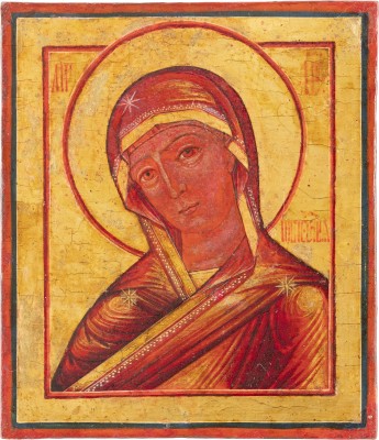 Picture KLEINE IKONE MIT DER FEURIGEN GOTTESMUTTER (OGNEVIDNAJA)
