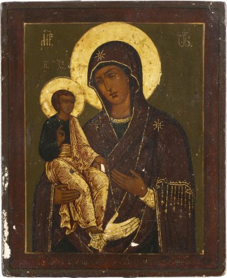 Picture KLEINE IKONE MIT DER DREIHÄNDIGEN GOTTESMUTTER (TRICHEIROUSA)