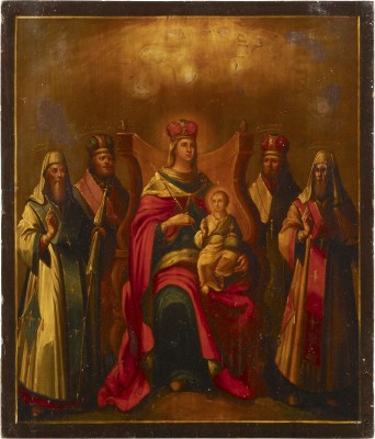 Bild IKONE MIT DER GOTTESMUTTER VOM KIEWER HÖHLENKLOSTER (PETSCHERSKAJA)
