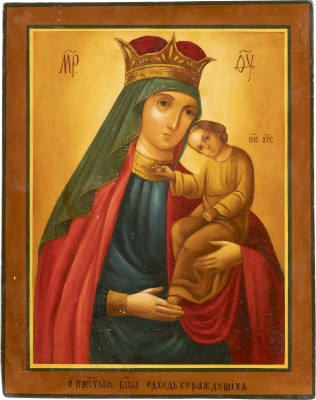 Picture GROSSE IKONE MIT DER GOTTESMUTTER 'LABSAL DER LEIDENDEN'