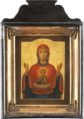 Picture GROSSE IKONE MIT DER GOTTESMUTTER DES ZEICHENS (ZNAMENIE) IM KIOT