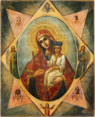 Picture IKONE MIT DER GOTTESMUTTER 'UNVERBRENNBARER DORNBUSCH'