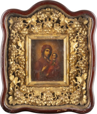 Bild IKONE MIT DER GOTTESMUTTER VON TICHWIN (TICHWINSKAJA) IM KIOT