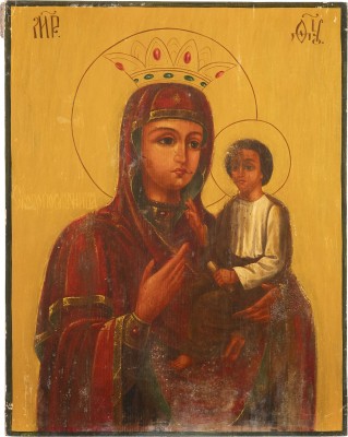 Picture GROSSE IKONE MIT DER GOTTESMUTTER 'DIE SCHNELLERHÖRENDE' (SKOROPOSLUSNITSA)