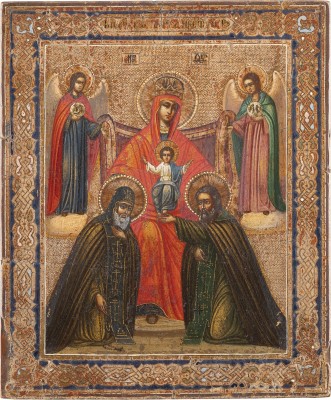 Picture IKONE MIT DER GOTTESMUTTER VON KIEWER HÖHLENKLOSTER (PETSCHERSKAJA)