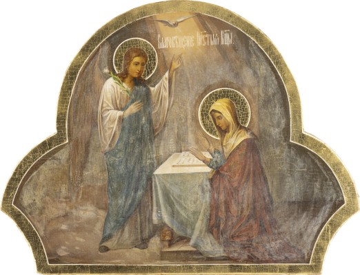 Picture GROSSE IKONE MIT DER VERKÜNDIGUNG AUS EINER KIRCHEN-IKONOSTASE