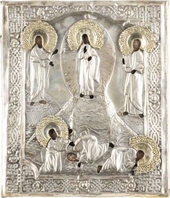 Bild IKONE MIT DER VERKLÄRUNG CHRISTI MIT OKLAD
