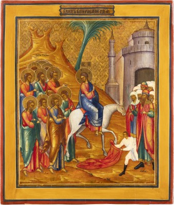 Picture IKONE MIT DEM EINZUG CHRISTI NACH JERUSALEM