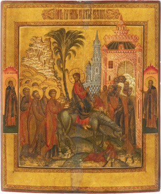 Picture GROSSE IKONE MIT DEM EINZUG NACH JERUSALEM
