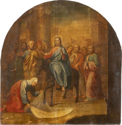 Picture GROSSFORMATIGE IKONE MIT DEM EINZUG NACH JERUSALEM
