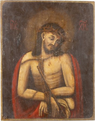 Bild GROSSE IKONE MIT DEM DORNENGEKRÖNTEN CHRISTUS
