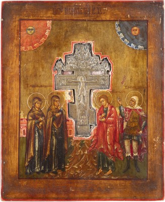 Bild KLEINE STAUROTHEK-IKONE MIT DER KREUZIGUNG CHRISTI
