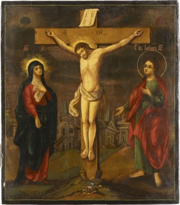 Picture IKONE MIT DER KREUZIGUNG CHRISTI