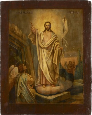 Bild GROSSFORMATIGE IKONE MIT DER AUFERSTEHUNG CHRISTI