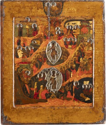 Bild IKONE MIT DER HÖLLENFAHRT UND AUFERSTEHUNG CHRISTI