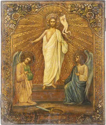 Picture GROSSFORMATIGE IKONE MIT DER AUFERSTEHUNG CHRISTI