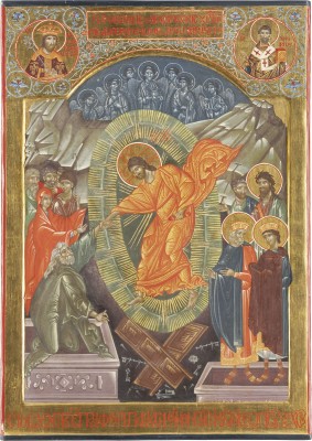 Picture GROSSFORMATIGE IKONE MIT DER HADESFAHRT CHRISTI UND DER BEFREIUNG DER VORVÄTER