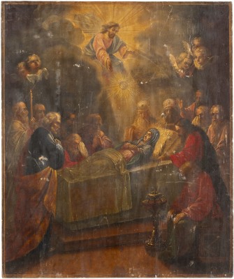 Bild MONUMENTALE IKONE MIT DEM ENTSCHLAFEN DER GOTTESMUTTER