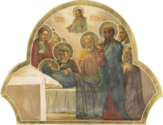 Picture GROSSE IKONE MIT DEM ENTSCHLAFEN DER GOTTESMUTTER AUS EINER KIRCHEN-IKONOSTASE